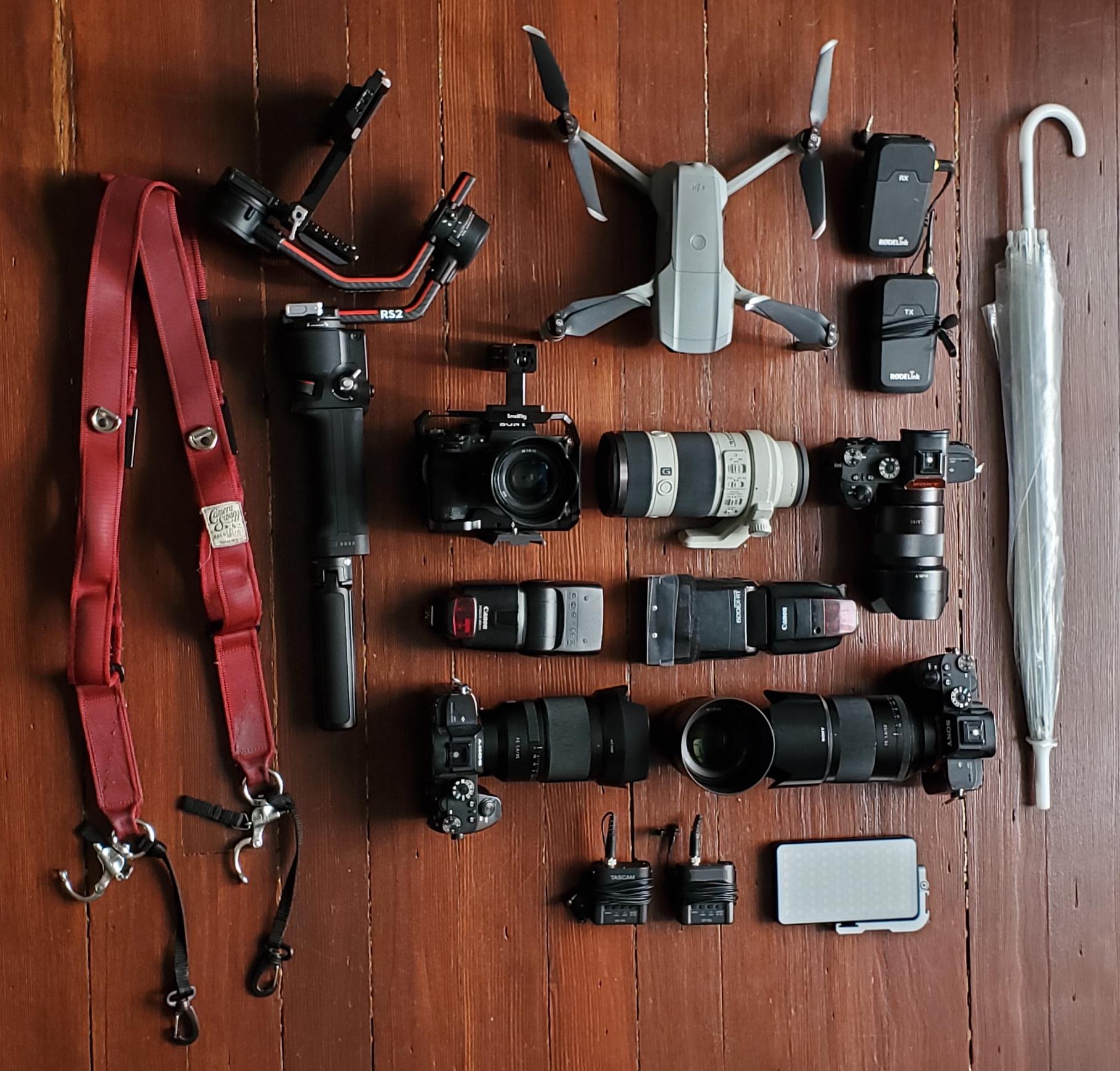 Mark and Tracey Crown's wedding photo and video kit